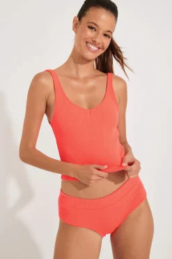 Ensemble 2 pièces corail TIAMO & BIA SCRUNCHY
