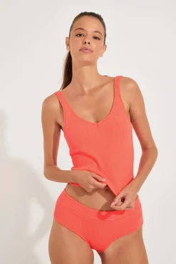 Ensemble 2 pièces corail TIAMO & BIA SCRUNCHY