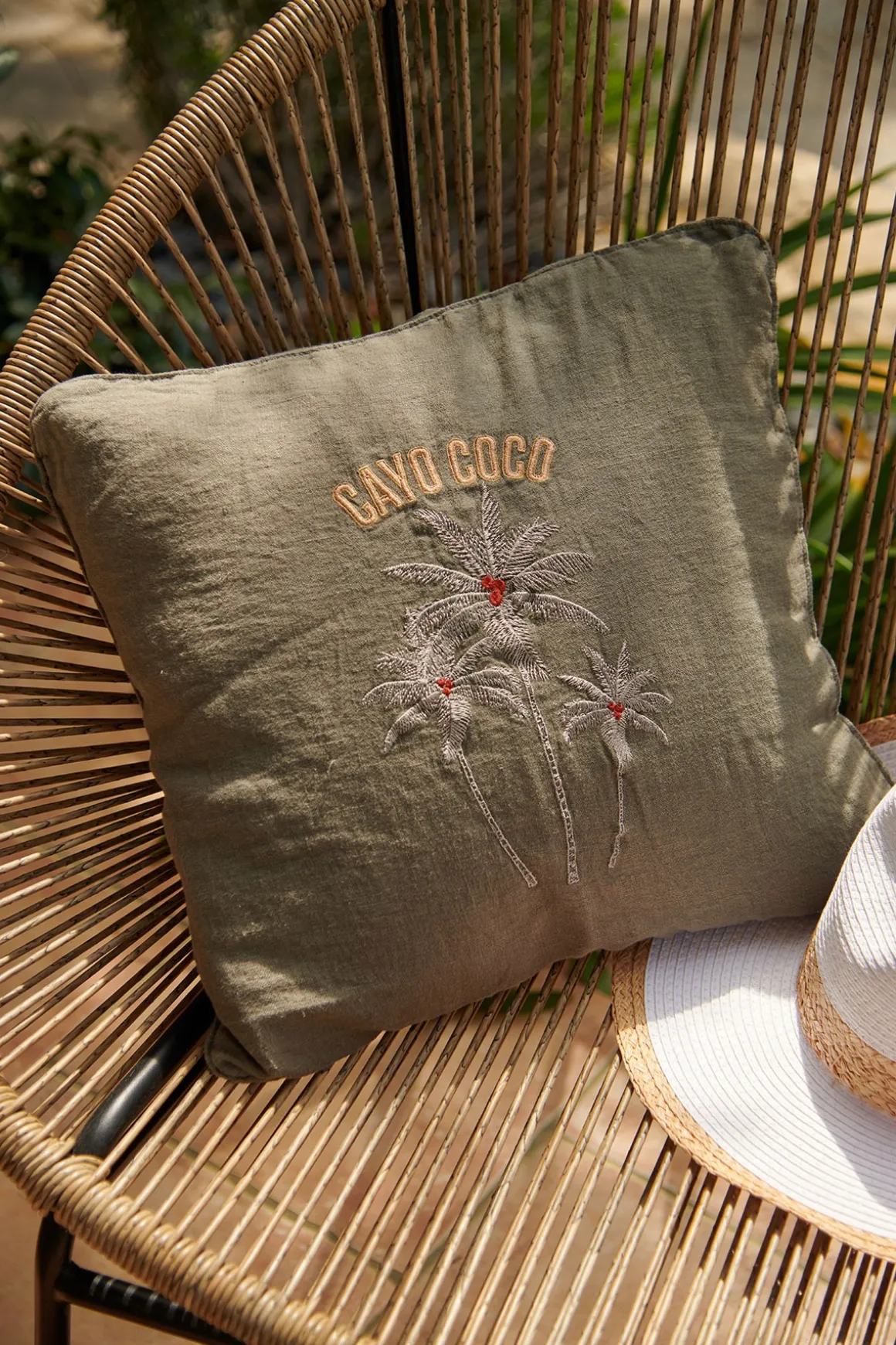 Housse de coussin Kaki ORAMA HAWSTON