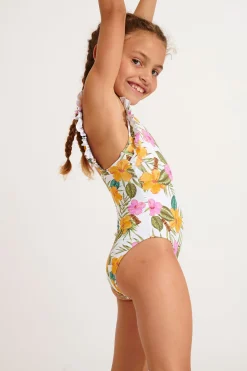 MAILLOT 1 PIECE Blanc M TUNES TORTUGA