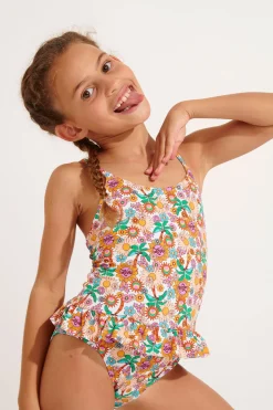 MAILLOT 1 PIECE Ecru M LEAFY DAISYDREAM