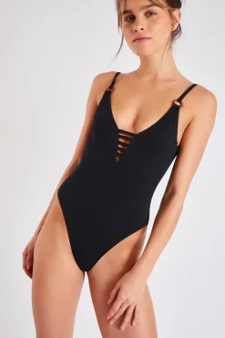 MAILLOT 1 PIECE Noir MILLER SANTAFE