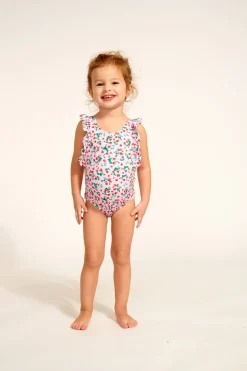 MAILLOT 1 PIECE Rose B TUNES LIBERRIES