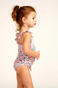 MAILLOT 1 PIECE Rose B TUNES LIBERRIES