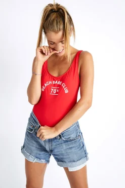 MAILLOT 1 PIECE Rouge BELAIR BEACHBABE