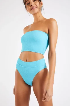 Maillot de bain 2 pièces bleu Nolo & Manha Scrunchy