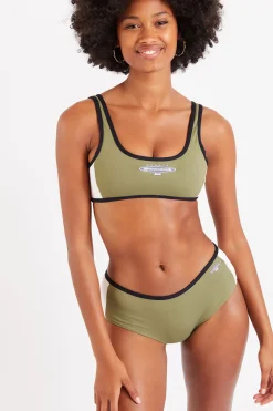 Maillot de bain 2 pièces kaki Kenpo & Lapta Player