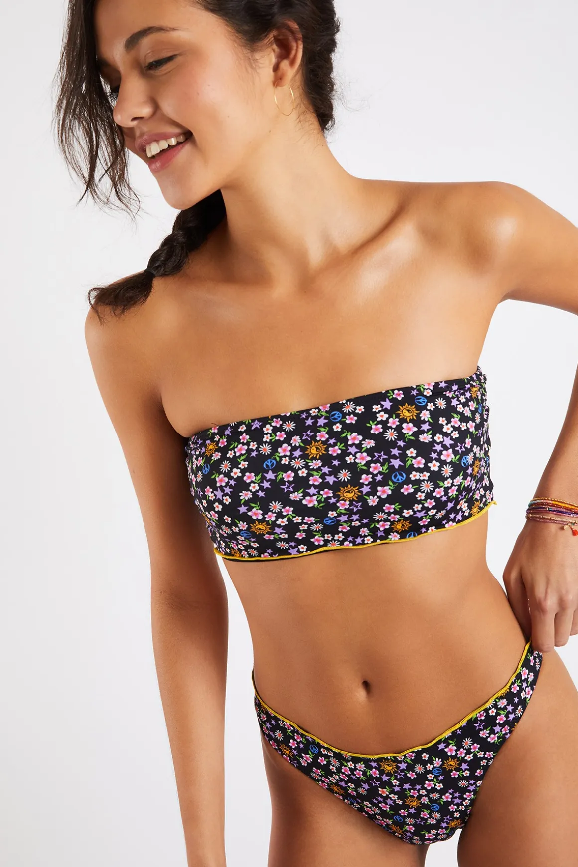 Maillot de bain 2 pièces noir Rocio & Jaya Minidaisy