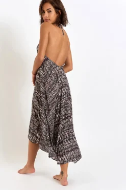 ROBE BEACHWEAR Noir OHARA CACAOVOIL