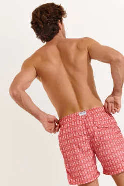 SHORT DE BAIN HOMME Rouge MANLY OCOONOR