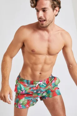 Short de bain Rouge RUBEN MAHALOMEN